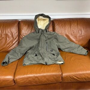 Woman’s Olive Green Hooded Jacket XXL